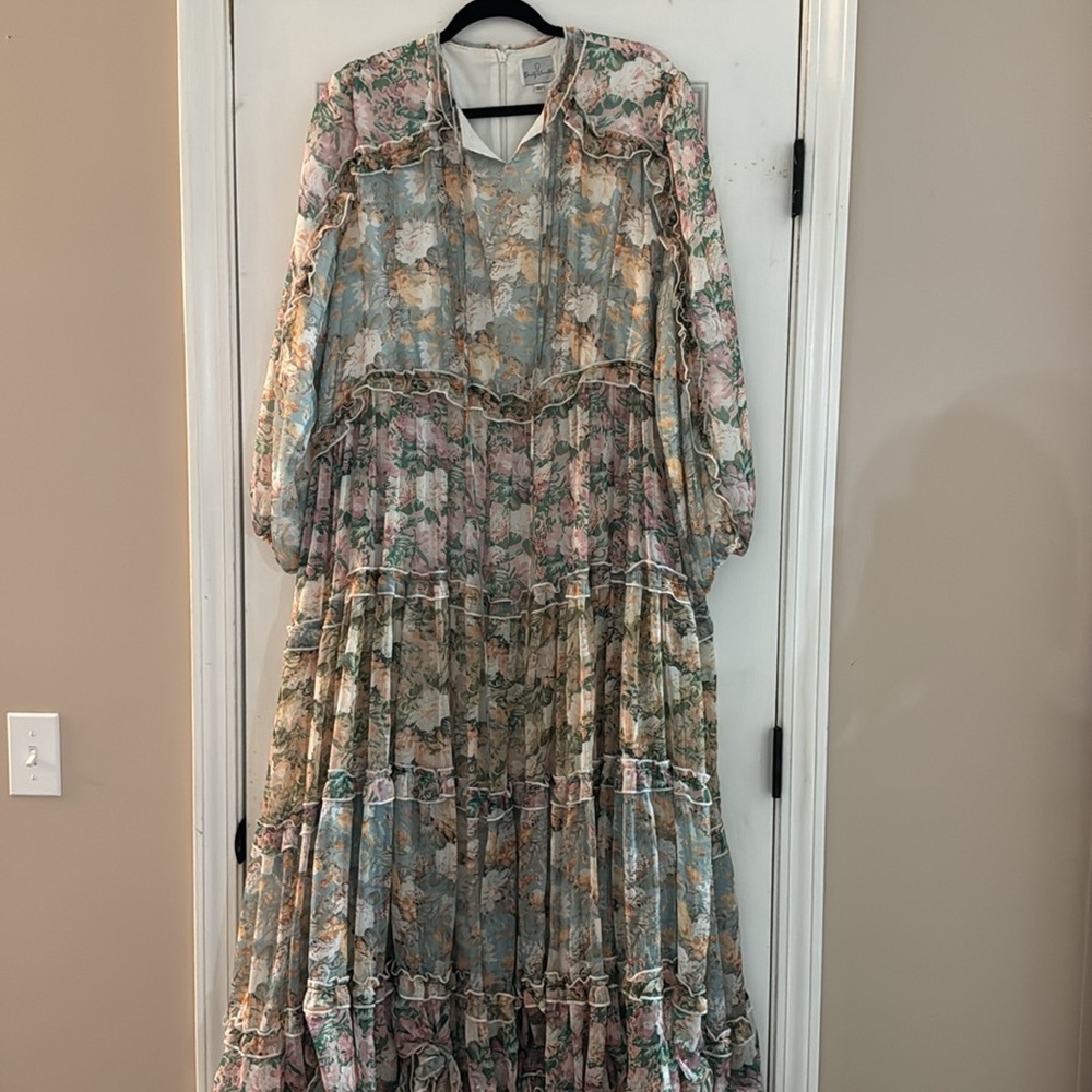 Floral Long Sleeve Maxi Dress